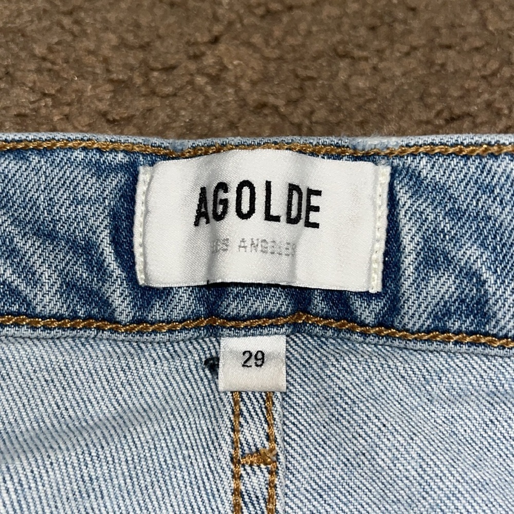 AGOLDE Riley High Rise Straight‎ Crop Jeans Dynamic 29 - Picture 8 of 9
